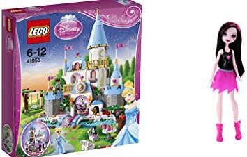 LEGO Disney Princess Cinderella's Romantic Castle 646 Pcs &amp; free Gifts Ghoul Spirit Draculaura Doll (Colors may vary) Toys