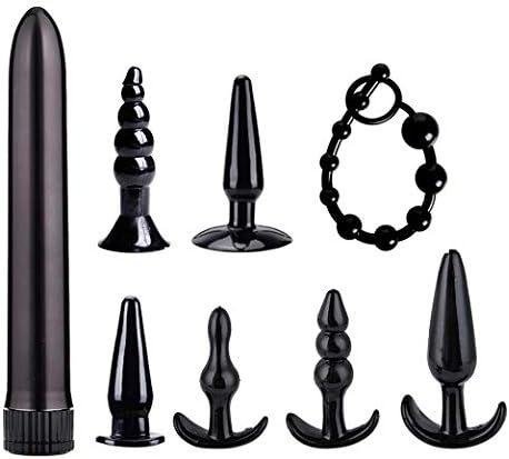 HuMQ 8 Pack Black Beginner Statered Set Silicone Trainer Kit for Women Men Couple