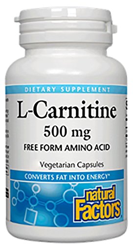 Natural Factors - L-Carnitine, Supports Normal & Healthy Vascular Function, 120 Vegetarian Capsules