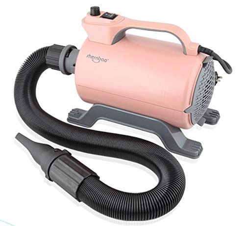 shernbao High Velocity Professional Dog Pet Grooming Hair Force Dryer Blower 5.0HP (Pink)