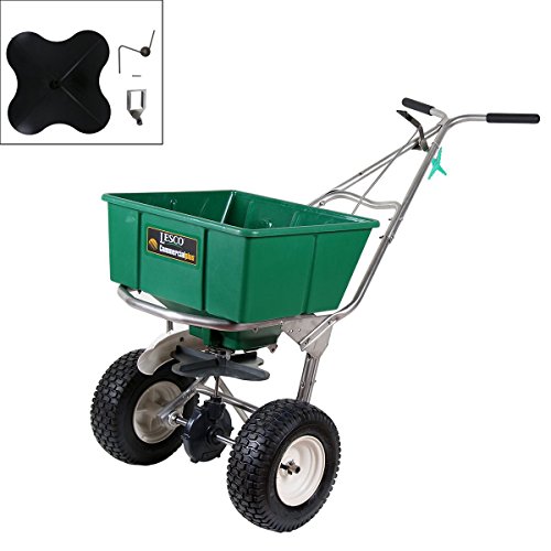Lesco 101186 High Wheel Walk-Behind Fertilizer Spreader with Ultra Spreader Repair Kit (Bundle, 2 Items)