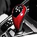 HOTRIMWORLD Red Carbon Fiber Center Console Gear Shift Knob Trim Cover for BMW M2 M3 M4 F80 F82 F83 F87