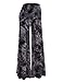 MBJ WB1060 Womens Chic Tie Dye Palazzo Pants M BLACK