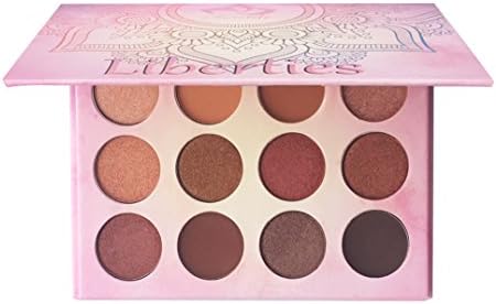 Aurelife Liberties Eye Shadow Palette-Highly Pigmented Matte + Shimmer 12 Colors-Professional Nudes Warm Natural Neutral makeup eyeshadow palette
