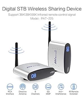 Artek PAT-225 Wireless Audio Video Transmitter Receiver Kit (Silver)