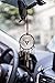 Boltz Deer Dream Catcher Car Charm Rear View Mirror Accessories, Handmade Pendant Ornament Wall Hanging Home Decoration (Brown Web)