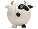 HuggleHounds Ruff-Tex Squeaky Tough Dog Chew Toy All Natural, Cow, Large