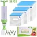 Sous Vide Bags 30 Reusable Vacuum Food Storage Bags for Sous Vide, 3 Sizes Large Sous Vide Bags with Pump, 4 Sous Vide Bag Clips for Food Storage and Chefsteps, Anova, Joule, Wancle Sous Vide Cooking