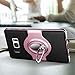 for S 7 Edge Case - eSamcore Ring Holder Kickstand Cases + Dashboard Magnetic Phone Car Mount [Rose Gold]
