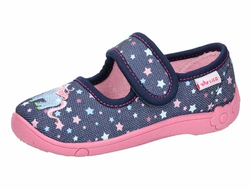 Lico Garçon Fille Cookie Girl Mule, Bleu Marine, Rose, Turquoise, 26 EU