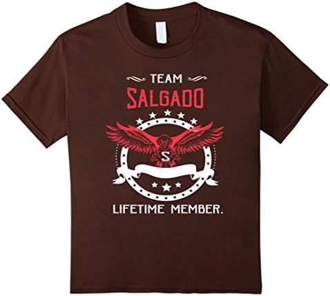 Kids Team SALGADO Lifetime Member Family T Shirt 8 Brown