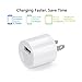 USB Wall Charger, ALPULON 3-Pack Protable Home Travel 5v/1a Wall Adapter for iPhone 7 Plus 6S iPad,Samsung Galaxy S7/S6 Edge S5,Google Pixel Nexus,LG, HTC,NOKIA Android More (White)