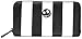 Loungefly Nightmare Before Christmas Women's Striped Zip-Around Wallet, Black/White, One Size