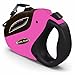 Security Pro Retractable Dog Leash Pink 16ft Top Heavy Duty Leash for Large Dogs Up to 110lbs by Fragralley