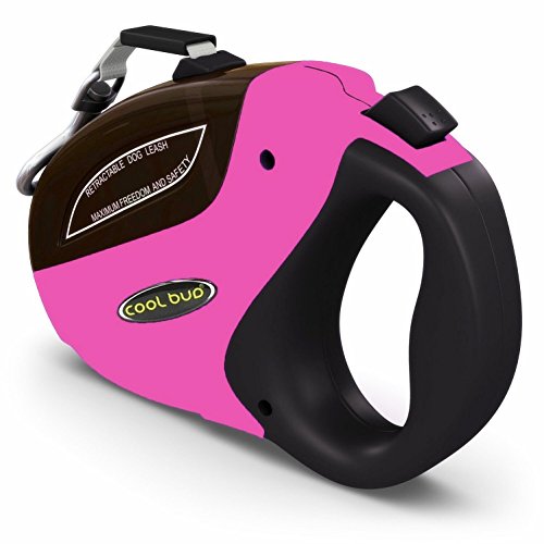 Security Pro Retractable Dog Leash Pink 16ft Top Heavy Duty Leash For Large Dogs Up To 110lbs by Fragralley