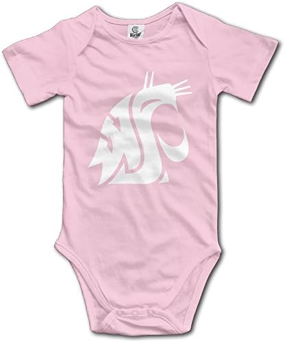 Kids Washington State Cougars Baby Little Boys Girls Bodysuit Rompers 6 M Pink 100% Cotton