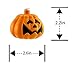 GiBot Halloween Pumpkin Lights Lanterns, 20 LED 6.9 feet Battery Powered Pumpkin String Lights 3D Jack o Lantern Halloween Pumpkin Lights Decor for Indoor Outdoor Party Ideas, Orange