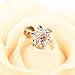 BODYA 3pcs 16G 7mm Cubic Zirconia Flower Lip Rings Labret Nose Studs Helix Round Shape Stud Earring Body Piercing Jewelry Three Tone