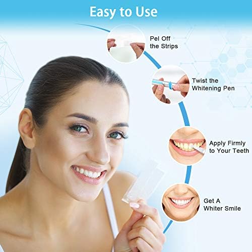 Blanqueador Dental, Kastiny 56 Tiras Blanqueadoras Dientes con 3 Gel de