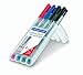 Staedtler Lumocolor Non-Permanent Markers Bonus Pack, 316WP4P (Set of 4-Fine)