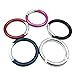 1 1/2 Inch Hiking Camping Spring Clip Aluminum Round Carabiner Hook, 6 Piece