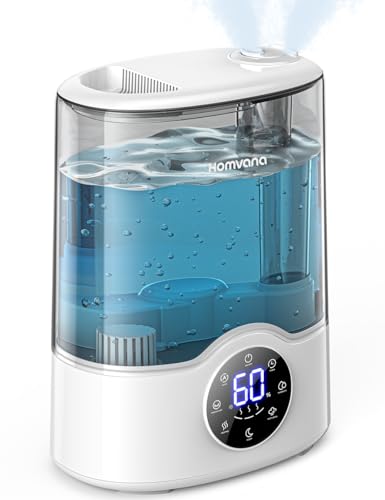 Photo 1 of Homvana Humidifier Large Room, 7L (807ft²) Smart Warm and Cool Mist, Top-Fill Humidifiers for Bedroom Baby Nursery Grow Tent, Auto Adapt Mist Quick Air Humidity Indoor, Easy to Clean, Quiet, Diffusers