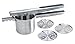 Bruntmor, Heavy Duty Reinforced 18/8 Steel Potato Ricer with Silicone Grip Handle & 3 interchangeable disks