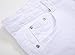 Men's White Ripped Skinny Distressed Destroyed Straight Fit Jeans with Holes