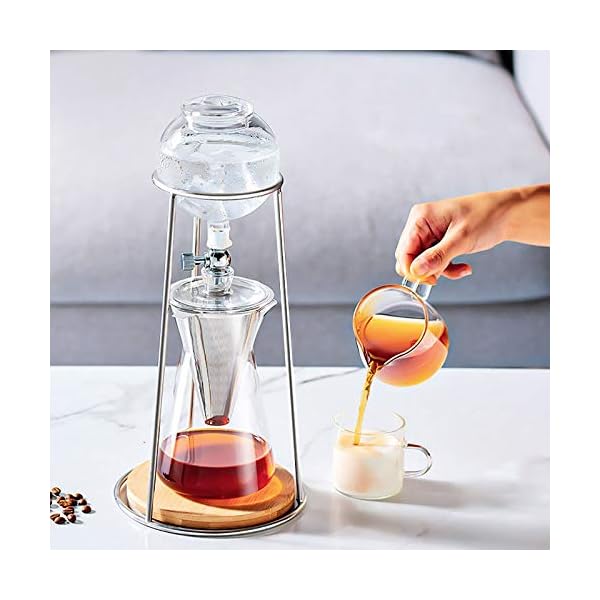 BaoYPP Ice Drip Kaffeemaschine EIS Tropfkaffee-Kaffeemaschine Haushalts-Tropf-Typ Kaltbrauer Kaffeemaschine Eisbrau… – Bild 6