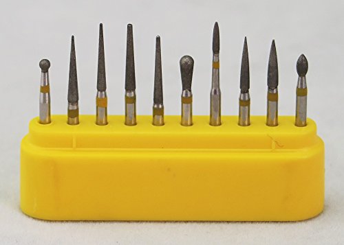 UPC 699973990250, 10pcs Diamond FG High Speed Burs Drill for Polishing Ceramic Composite