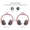 Wireless-Bluetooth-Over-Ear-Stereo-Foldable-Headphones-Wireless-and-Wired-Mode-Headsets-with-Soft-Memory-Protein-EarmuffsBuilt-in-Mic-for-Mobile-Phone-TV-PC-Laptop-BlackRed Wireless Bluetooth Over Ear Stereo Foldable Headphones, Wireless and Wired Mode Headsets with Soft Memory-Protein…