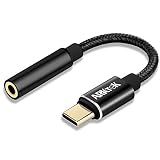 USB C to 3.5MM Audio Adapter - USB Type C to AUX Headphone Jack Hi-Res DAC Cable Adapter for Pixel 4 OnePlus 7 and More