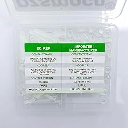 Pzsmocn 100 Pieces/50 Sets M3*20 mm PC Transparent