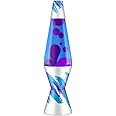 Spencer Gifts Lava® Lamp - 17" Water Cooler Gossip - The Original Motion Lamp - Purple Wax and Blue Liquid with Retro Printed Base Exclusive