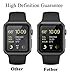 Fotbor for Apple Watch Screen Protector [2 Pack] 38mm Series 3/2 /1, Tempered Glass Screen Protector [Full Coverage] Anti-Scratch Anti-Bubble 3D Curved Edge Compatible for Apple Watch (Black) (38mm)