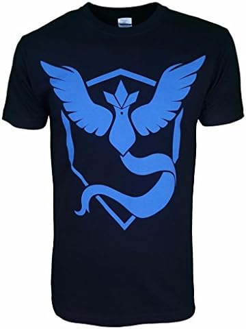 Pokemon Go Team Mystic Unisex Tee Shirt HD Silk Screen Print