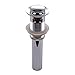 KES Bathroom Sink Drain with Overflow Vessel Sink Lavatory Vanity Pop Up Drain Stopper Polished Chrome Finish, S2007A-CH