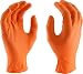 West Chester 2940 Industrial Grade Textured Disposable Nitrile Gloves, 7 mil, Powder Free: Orange, Large, Box of 100 primary
