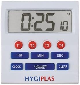 Hygiplas Big Digit Timer Big screen display. Easy to use multi-function interface.