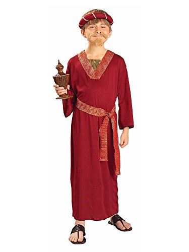 Biblical Times Burgundy Wiseman Child Costume, Large
