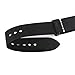 Carty 20mm Black Vintage Handmade Crazy Horse Leather Strap Zulu Replacement Watch Band Black Buckle