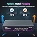 Aumox 5 Port Gigabit PoE Switch, 4 Port PoE 78W, Gigabit Ethernet Unmanaged Network Switch, Sturdy Metal Housing, Plug and Play, Traffic Optimization