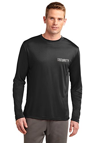 KAMAL OHAVA Men’s Security Uniform T-Shirt, XL, Performance Long Sleeve