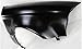 Evan Fischer Front Passenger Side Fender Compatible With 1996-1998 Honda Civic With Molding Holes Primed