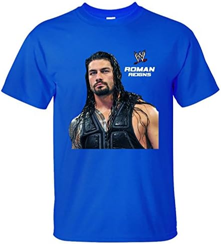 XMANA Men's WWE Roman Reigns Soft Cotton T-Shirt blue XXL