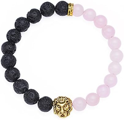 Men Women Lava Rock Beaded Bracelet Essential Oil Diffuser Anti-Stress Stretch Bracelet