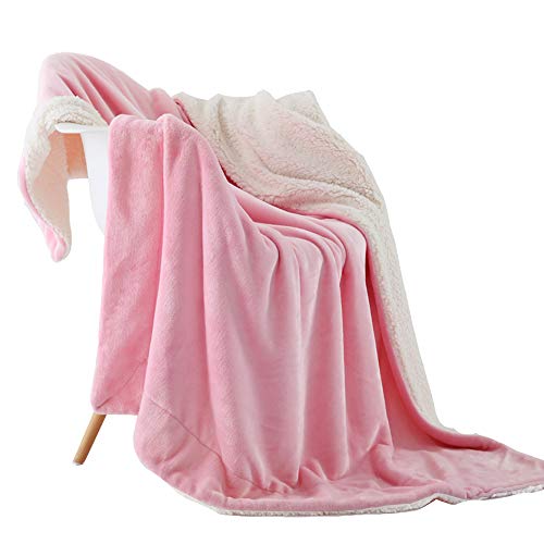 NANPIPER Fleece Blanket Reversible Sherpa Flannel Throw Blanket Super