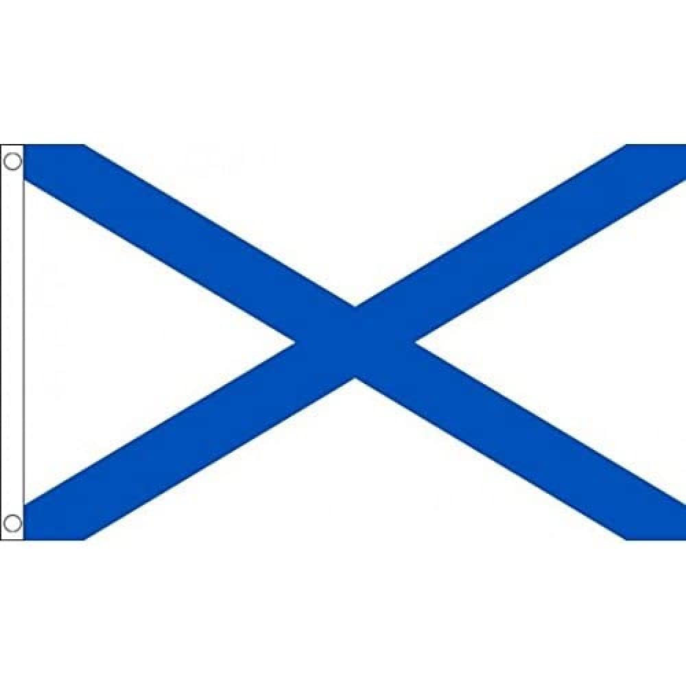 AZ FLAG - Russian Navy Ensign Flag - 3x5 Ft - 100D Polyester Navy Of Russia Banner with Two Metal Grommets - Fade Resistant - Vivid Colors - 3' x 5' Feet - 150x90 Cm