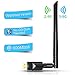 [NEWEST 2019] USB Wifi Adapter, Agedate Plug and Play (No CD Disk Needed) Wifi Adapter for Desktop/PC, 5dBi Antenna, Dual Band 600Mbps, Support Win XP/VISTA/Win7/8/8.1/10/ Mac OS(10.6~10.13)