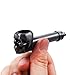 Metal Skull Design Fashion Pipe with Detectors Light (Silver)
